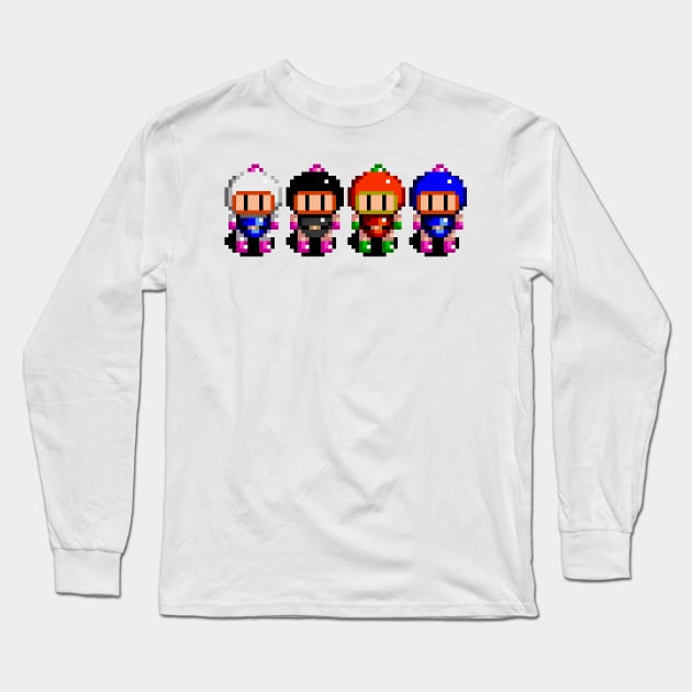 Bomberman Long Sleeve T-Shirt by SpriteGuy95